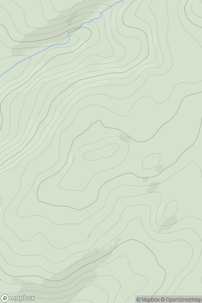 Thumbnail image for Sgorr Mhor [Oban to Loch Fyne] showing contour plot for surrounding peak